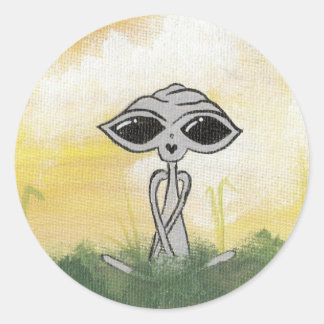 Vreedzame Zomer Alien Sticker