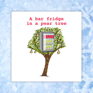 Vreemd 12 dagen kerstpatrijs pertridge plat feestdagenkaart