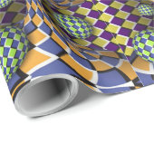 Vreemd 3D Optisch Effect Verpakkende Document Gift Cadeaupapier (Rol Hoek)