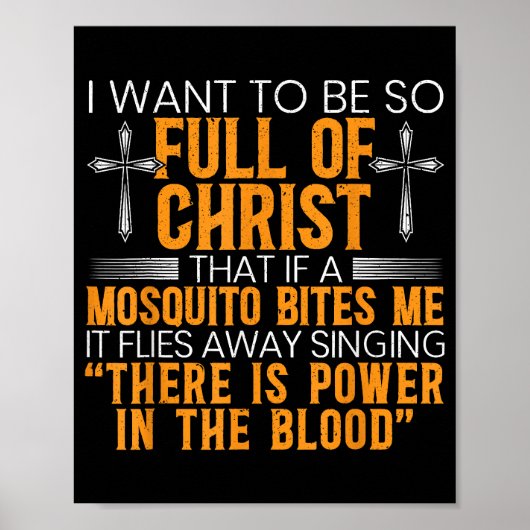 Vreemd Christelijk religieus dienaar van God gelov Poster (Voorkant)