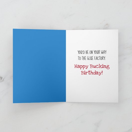 Vreemd dat je geen paard bent kaart (Binnen)