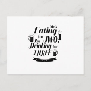 Vreemd dat vader zwanger wordt Moederschap verwach Aankondigingskaart