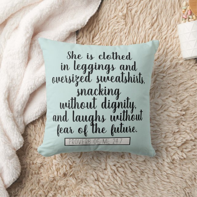 Vreemd dat ze een clothed Quote is Kussen (Deken)