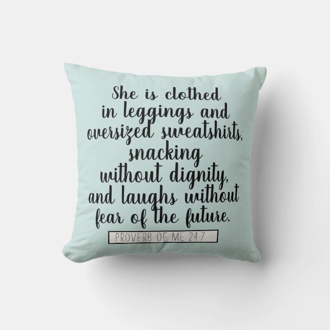 Vreemd dat ze een clothed Quote is Kussen (Voorkant)