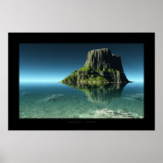 vreemd eiland poster (Voorkant)