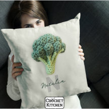 Vreemd elegante minimalistische gehaakte broccoli