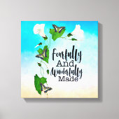 Vreemd en prachtig gemaakt Psalm 139:14 Canvas Afdruk (Voorkant)