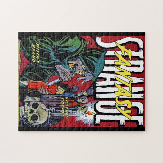 Vreemd genoeg is de enge heks strips legpuzzel (Horizontaal)