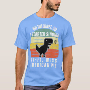 Vreemd genoeg is er geen internet-dino Pixel-kunst T-shirt