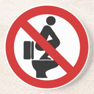 Vreemd genoeg op de stoel ⚠ Thaise ⚠ Zandsteen Onderzetter