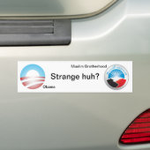 Vreemd hè? bumpersticker (Op auto)