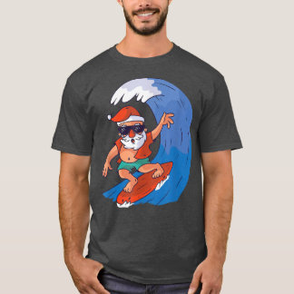 Vreemd kerstfeest in juli Pet zonnebril van Santa  T-shirt