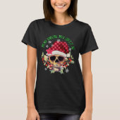 Vreemd kerstfeest maar Jolly Af Skull T-shirt (Voorkant)