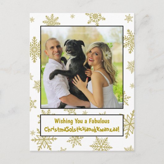 Vreemd leuk all-inclusive vakantie seizoensgebonde feestdagenkaart (Voorkant)