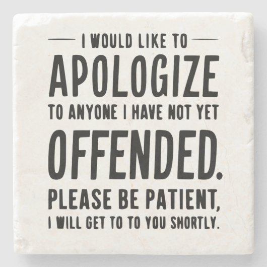 vreemd sarcastisch onderzetter (Voorkant)