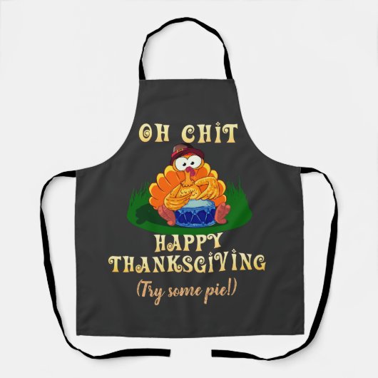 Vreemd Turkije realiseert zich dat het Thanksgivin Schort (Voorkant)