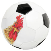 Vreemd verrast nieuwsgierig Voetbal van Rooster (Drie kwart)