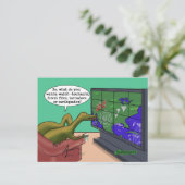 Vreemd weer Dinosaurussen briefkaart 2 (Staand voorkant)