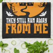Vreemd zelfs als het niet Halloween Kitchen Towel  Theedoek (Gevouwen)