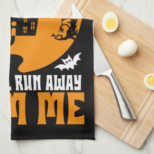 Vreemd zelfs als het niet Halloween Kitchen Towel Theedoek (Quarter Fold)