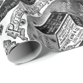 Vreemde  aardappeladvertentie cadeaupapier (Rol Hoek)