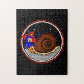 Vreemde Alien-slak op de moonpuzzel Legpuzzel (Verticaal)