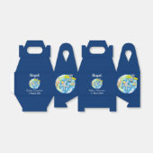 Vreemde astronaut in de ruimte en de cartoon bedankdoosjes (Uitgevouwen)