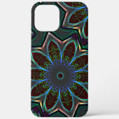 Vreemde donkere cirkelellips met abstracte bladere Case-Mate iPhone case (Achterkant)