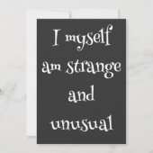 Vreemde en ongebruikelijke kerstkaart – Gotisch (Voorkant)