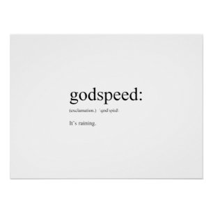 Vreemde Engelse definities: Godspeed Perfect Poster