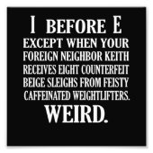 Vreemde Engelse taal leraar Grammar Teach Foto Afdruk (Voorkant)