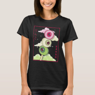 Vreemde esthetische Japanse Dango Mochi oogballen T-shirt