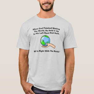 Vreemde God is linkshandig T-shirt