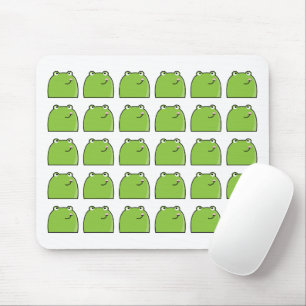 Vreemde Groene Kikker Patroon Cute Dier Muismat