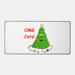 Vreemde kerstboom Joke OMG Cats Xmas Holiday Bureaumat