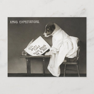 Vreemde kerstdagen verwacht vakantie feestdagenkaart