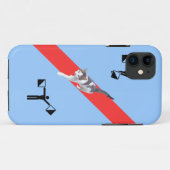 Vreemde kunst met kat Case-Mate iPhone case (Achterkant (horizontaal))
