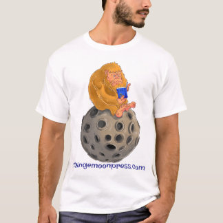 Vreemde maan drukt Bigfoot op de maan T-shirt