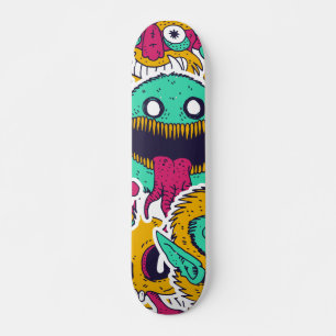 Vreemde monsters Skulls Patroon Skateboard