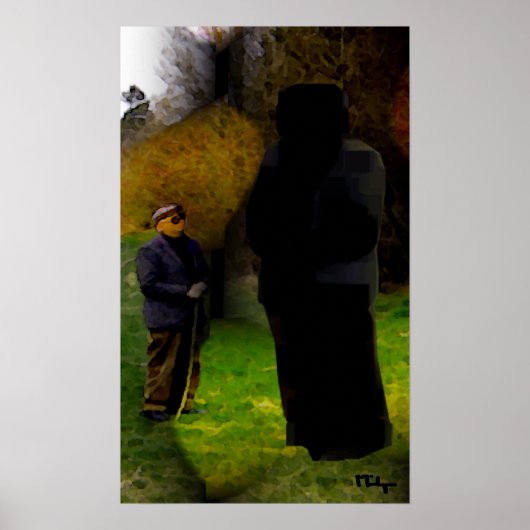 vreemde ontmoeting in bossen poster (Voorkant)