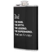 Vreemde pap citeert zwarte witte feestdag heupfles (Links)