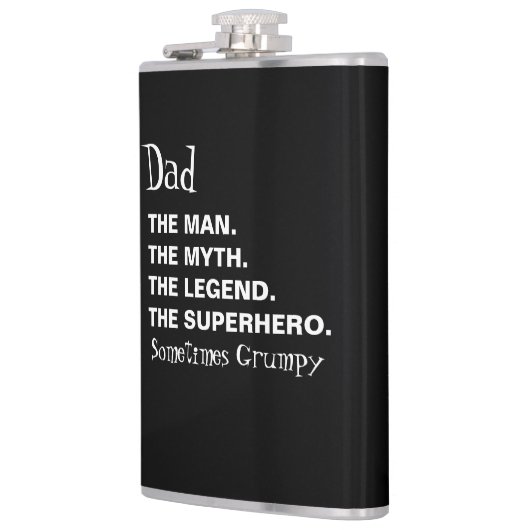 Vreemde pap citeert zwarte witte feestdag heupfles (Links)