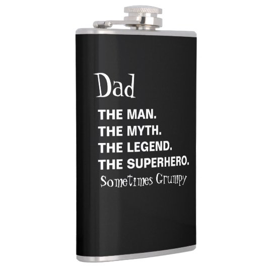 Vreemde pap citeert zwarte witte feestdag heupfles (Rechts)