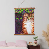 Vreemde psychedelische Kool Katz 16 Hangend Wandkleed (Slaapkamer)