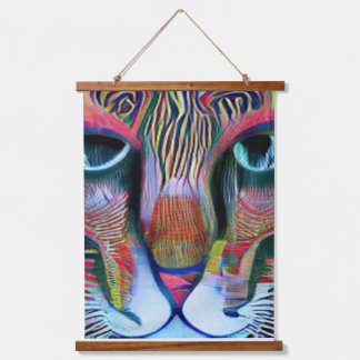 Vreemde psychedelische Kool Katz 34 Hangend Wandkleed