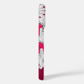 Vreemde rode witte harten bloemen bloem naam Case-Mate iPhone case (Achterkant / Rechts)