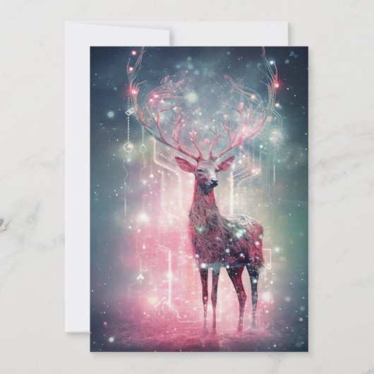 Vreemde roze kerst Kaarten (Voorkant)