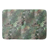 Vreemde textuur in grijs groen met abstracte sched badmat (Voorkant)
