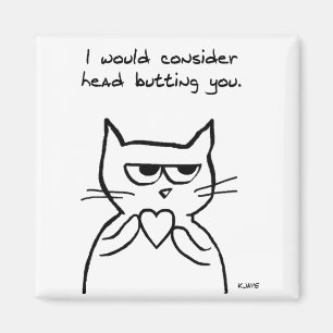 Vreemde Valentijn - de kat kan je misschien leuk v Magneet