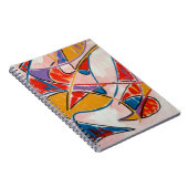 Vreemde vis - Abstract kunsthaar geverfd Notitieboek (Rechterzijde)